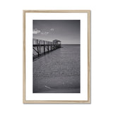 Boathouse Black and White - Sorrento Beach Collection Framed & Mounted Print