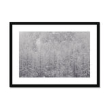 Snow Covered Trees Framed & Mounted Print - Arte Della Fotografia