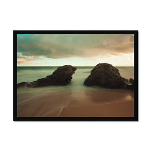 Moody Sea in Colour Framed Print