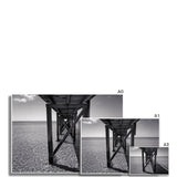 Under the Jetty in Black and White - Sorrento Beach Collection Fine Art Print