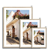 Main Street Bougainvillea - Capri Collection Framed & Mounted Print