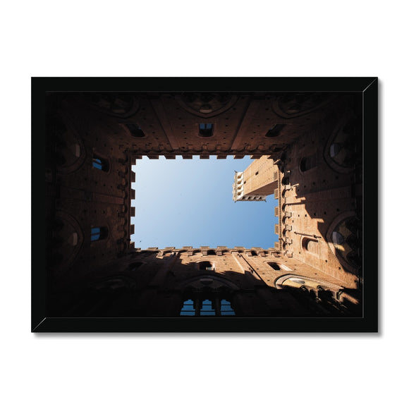 Turret Shadows - Tuscany Collection Framed Print