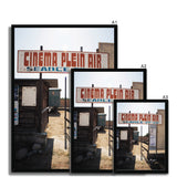 Entrance to the Cinema Plein Air - Corsica Collection Framed Print