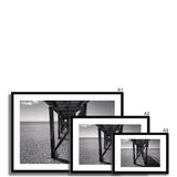 Under the Jetty in Black and White - Sorrento Beach Collection Framed & Mounted Print