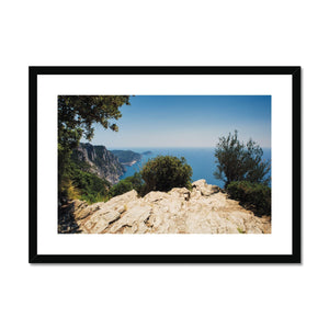 Lookout on the way to Portovenere Framed & Mounted Print