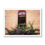 Window and Bougainvillea  Framed Print