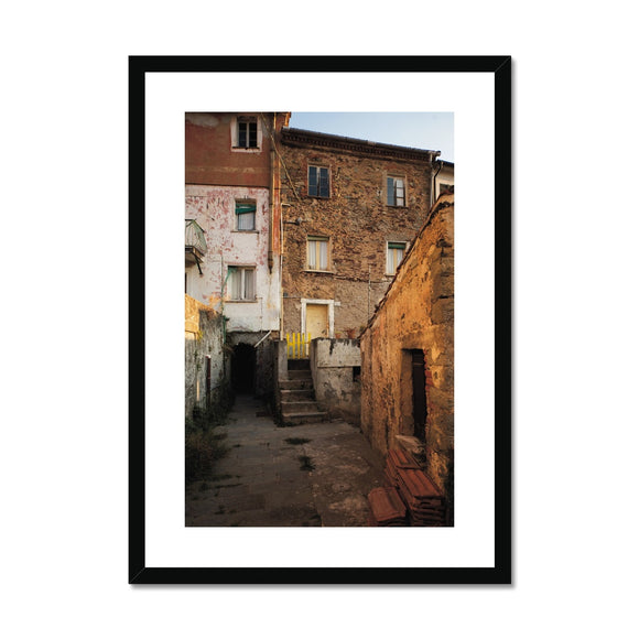 Original Buildings and Tunnel Framed & Mounted Print