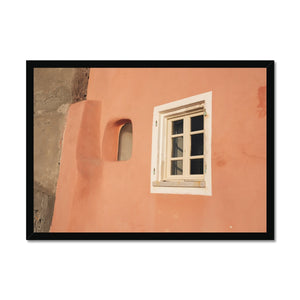 Window and Curves Framed Print