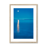 Moonrise Over Sea Framed & Mounted Print