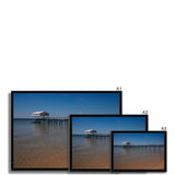 Jetty Boathouse - Sorrento Beach Collection  Framed Print