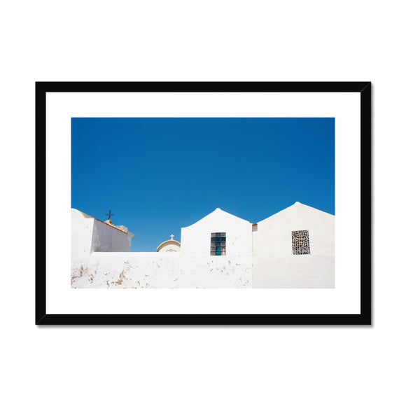 Blue and White - Corsica Collection Framed & Mounted Print