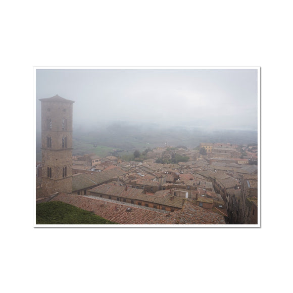 Volterra Through the Mist - Tuscany Collection  Fine Art Print