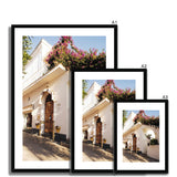 Main Street Bougainvillea - Capri Collection Framed & Mounted Print