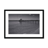 Jetty in Black and White - Sorrento Beach Collection  Framed & Mounted Print