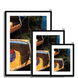 Boats and Reeds Framed & Mounted Print - Arte Della Fotografia