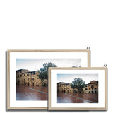 Town Square in San Gimignano - Tuscany Collection  Framed & Mounted Print