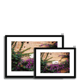 Street Sign and Bougainvillea - Tuscany Collection Framed & Mounted Print