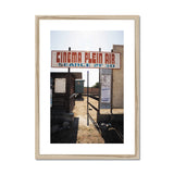 Entrance to the Cinema Plein Air - Corsica Collection Framed & Mounted Print