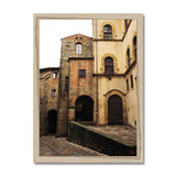 A Quiet Corner in Volterra Framed Print