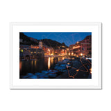 Vernazza Fairy Lights - Cinque Terre Collection Framed & Mounted Print