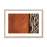 Peach and Stone Building Texture  Framed & Mounted Print