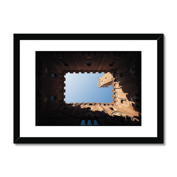 Turret Shadows - Tuscany Collection Framed & Mounted Print