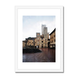 San Gimignano on a Damp, Misty Morning - Tuscany Collection  Framed & Mounted Print