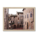 San Gimignano Buildings - Tuscany Collection Framed Print