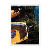 Boats and Reeds Framed Print - Arte Della Fotografia