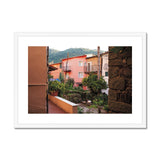 Colourful Courtyard Framed & Mounted Print