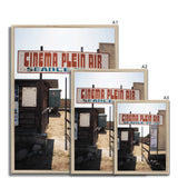 Entrance to the Cinema Plein Air - Corsica Collection Framed Print