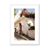 Main Street Bougainvillea - Capri Collection Framed & Mounted Print