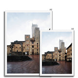 San Gimignano on a Damp, Misty Morning - Tuscany Collection  Framed Print