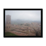 Volterra Through the Mist - Tuscany Collection  Framed Print