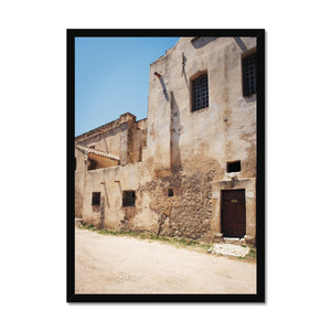 Sandstone Building - Corsica Collection Framed Print