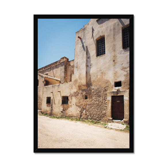 Sandstone Building - Corsica Collection Framed Print