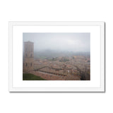 Volterra Through the Mist - Tuscany Collection  Framed & Mounted Print