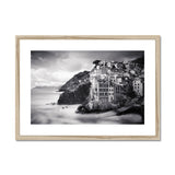 Riomaggiore with Whispy Water - Cinque Terre Collection  Framed & Mounted Print