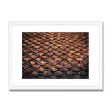 Terracotta Roof Detail - Tuscany Collection  Framed & Mounted Print