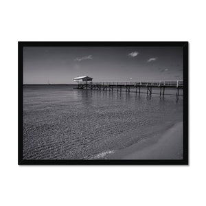 Jetty in Black and White - Sorrento Beach Collection  Framed Print