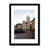 San Gimignano on a Damp, Misty Morning - Tuscany Collection  Framed & Mounted Print