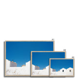 Blue and White - Corsica Collection Framed Print