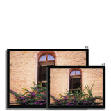 Window and Bougainvillea  Framed Print