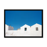 Blue and White - Corsica Collection Framed Print