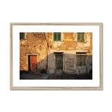 Windows and Doors in the Morning Sun Framed & Mounted Print