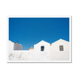 Blue and White - Corsica Collection Framed Print