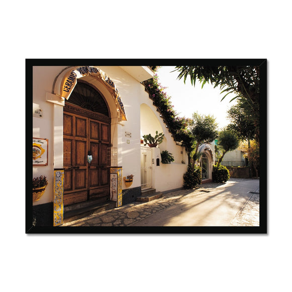 Anacapri Main Street - Capri Collection Framed Print