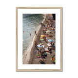 Bathers in the Late Afternoon Sun - Cinque Terre Collection Framed & Mounted Print