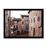 San Gimignano Buildings - Tuscany Collection Framed Print