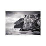 Riomaggiore with Whispy Water - Cinque Terre Collection  Fine Art Print